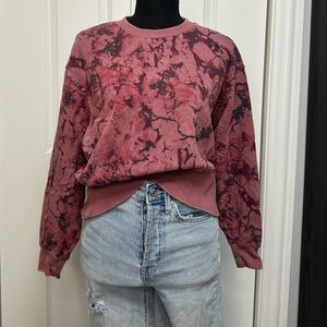 JoyLab Women's French Terry Acid Wash Crewneck Pullover